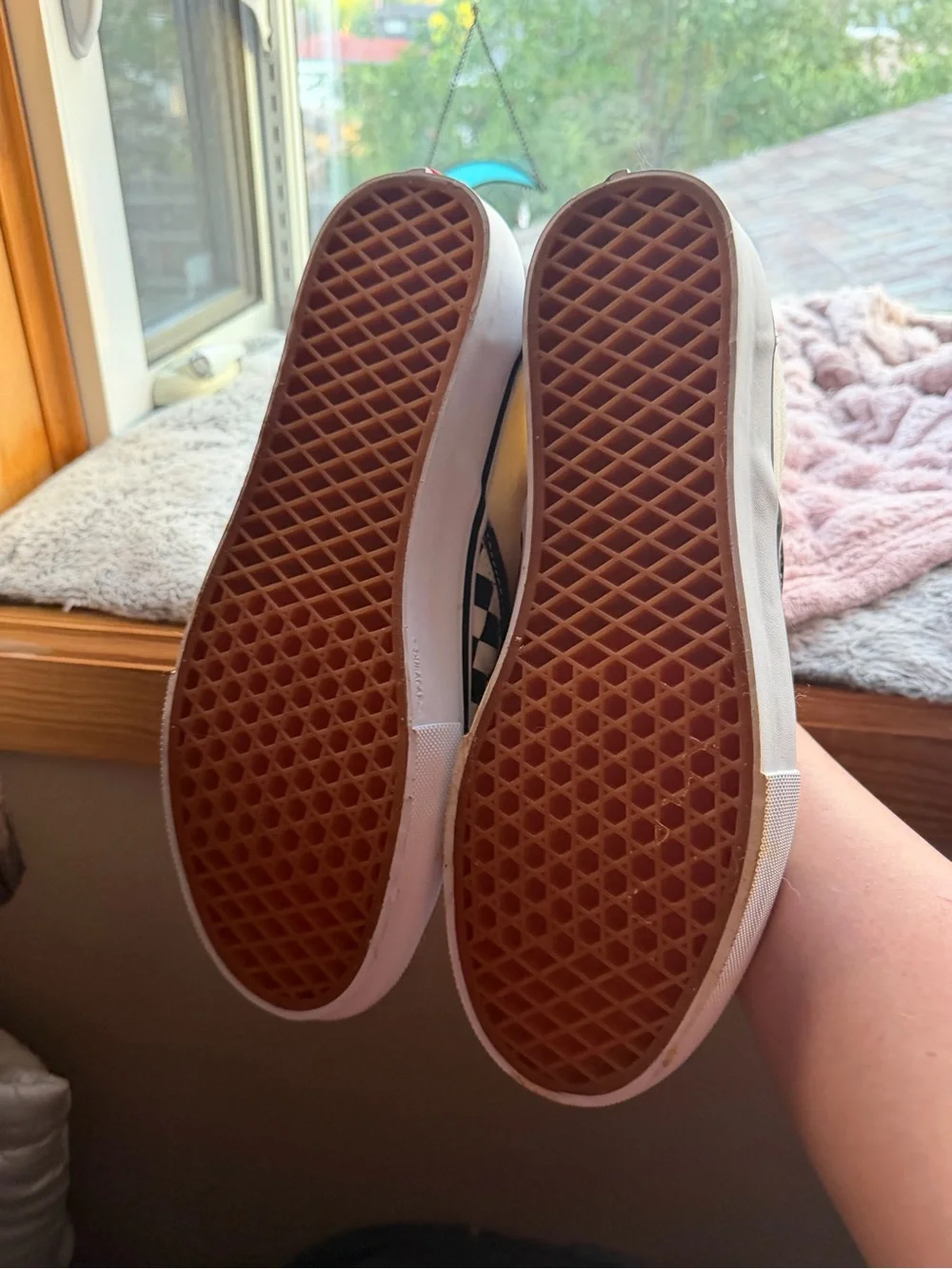 Vans Checkerboard Slip-On Sneakers - Black & White